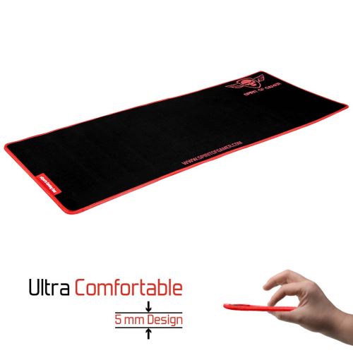 Tapis de souris Spirit Of Gamer Taille XXL Noir et rouge