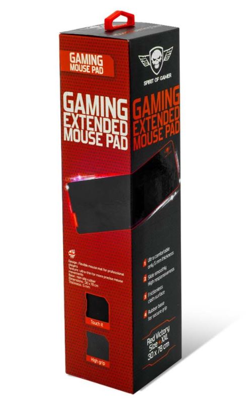 Tapis de souris Gaming Spirit of gamer RED VICTORY Taille XXL 78 x