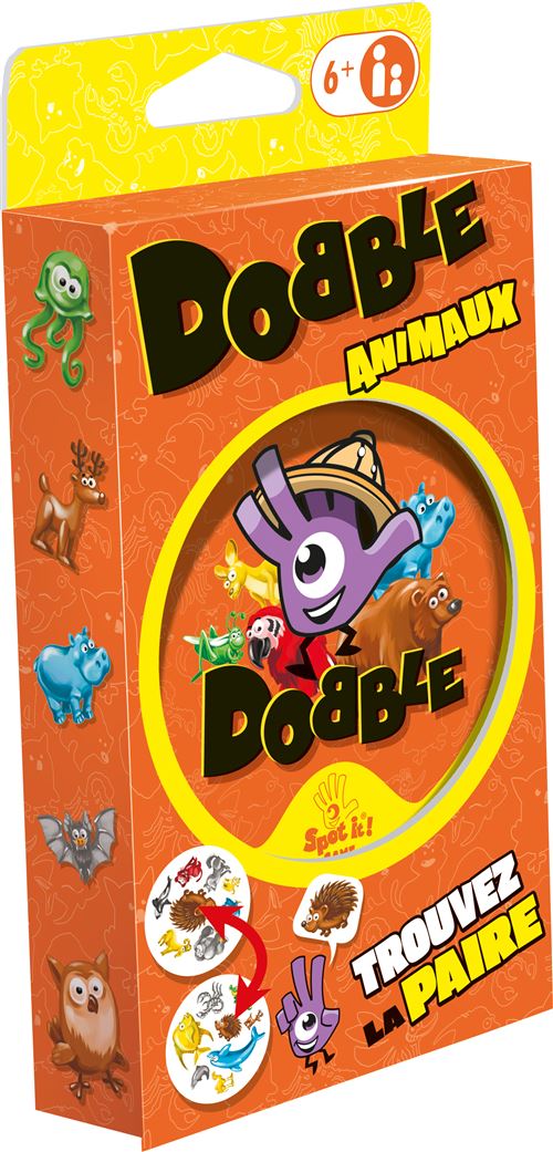 Jeu De Cartes Asmodee Dobble Animaux