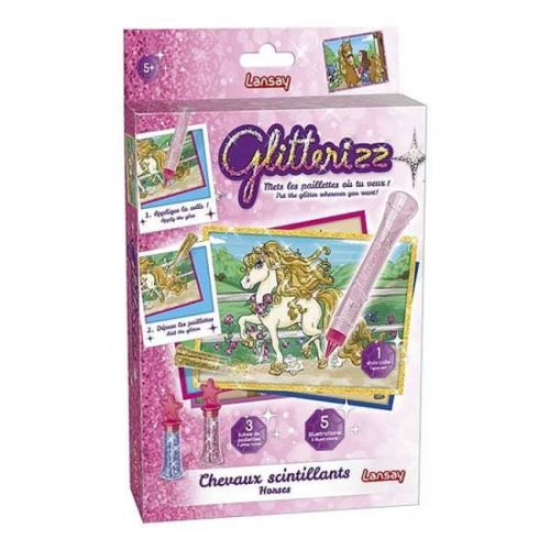 Coffret Jeu Creatif Glitterizz Chevaux De Rêve Scintillants Lansay