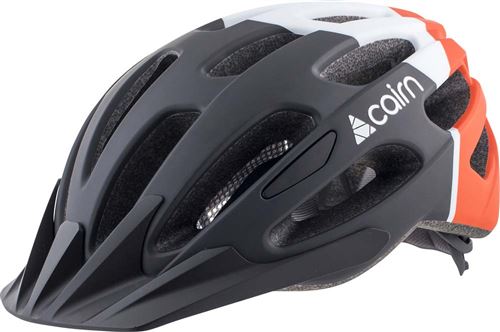 Casque de vélo avec visière Cairn Prism XTR Taille M Noir et Orange