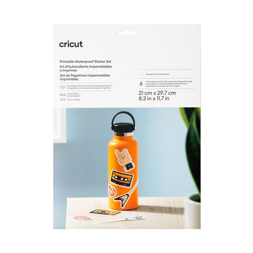 Kit d autocollants imperméables Cricut à imprimer Transparent
