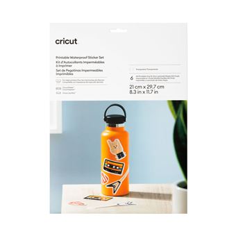 Kit d'autocollants imperméables Cricut à imprimer Transparent - 1