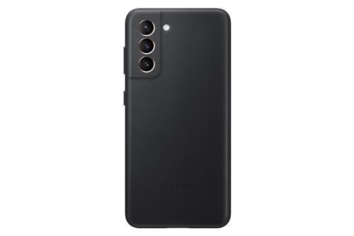 Coque en cuir Samsung pour Samsung Galaxy S21 Noir