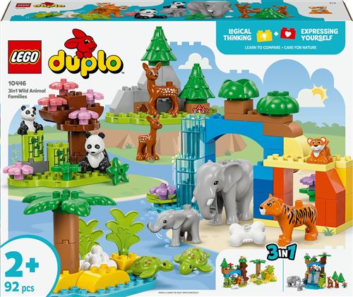 LEGO® DUPLO® Town 10446 Familles d’animaux sauvages 3-en-1 - Lego Duplo Ville