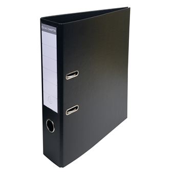 Classeur A4 à levier Exacompta Prem'Touch dos 7 cm Noir - 1