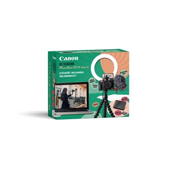 Kit Vlogging CANON G7X Mark III + Ring Light + Micro Rode + Accessoires