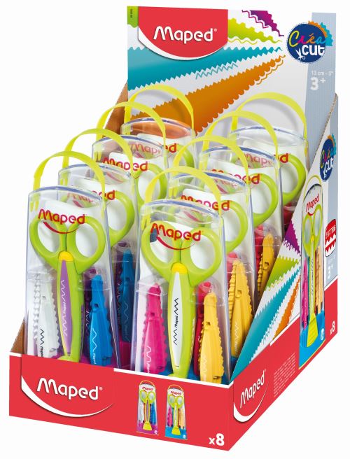 Coffret ciseaux Maped Crea Cut avec 5 lames Modèle aléatoire