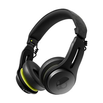 Casque sans fil Skullcandy Icon ANC Bluetooth avec réduction active du bruit Noir et Jaune fluo - 1