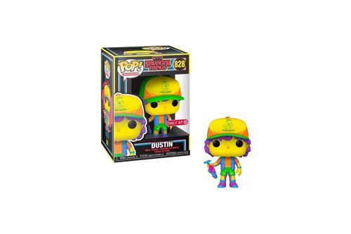 Figurine Funko Pop! TV: ST Dustin in Beef Tee Blacklight - vue 5