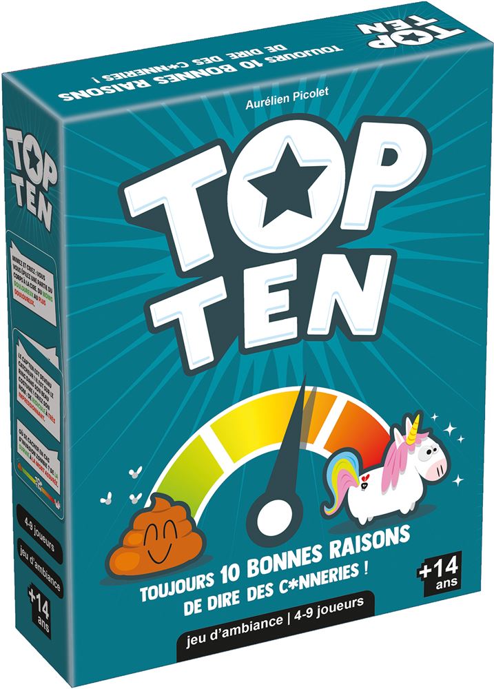 Jeu d’ambiance Asmodee Top Ten