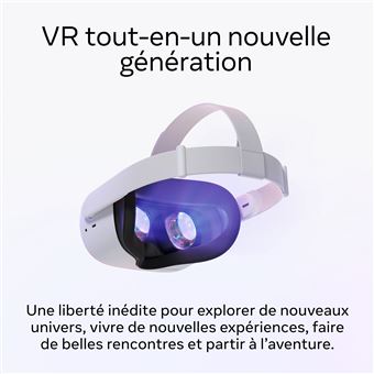 Casque de réalité virtuelle Meta Quest 2 128 Go Blanc - Casque