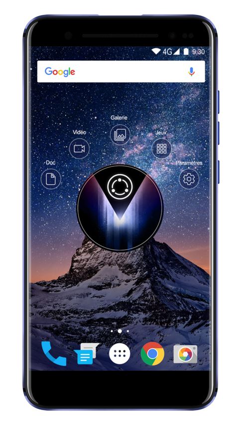 Smartphone vidéoprojecteur Logicom Volt-R Double SIM 32 Go Bleu