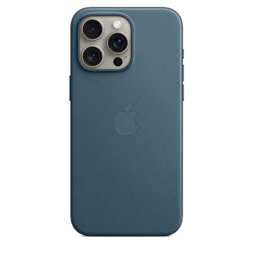 Apple Coque en tissage fin avec MagSafe pour iPhone 15 Pro Max Bleu Pacifique