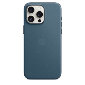 Coque en tissage fin avec MagSafe pour iPhone 15 Pro Max Bleu Pacifique