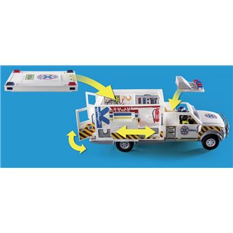 Playmobil 70936 Ambulance avec secouristes et blessé