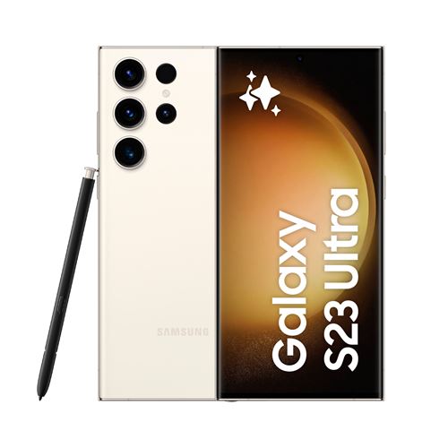 Smartphone Samsung Galaxy S23 Ultra 6.8 Nano SIM 5G 8 Go RAM 256 Go Crème