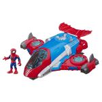 Figurine Marvel Super Hero Adventures Spider-Man et son Véhicule