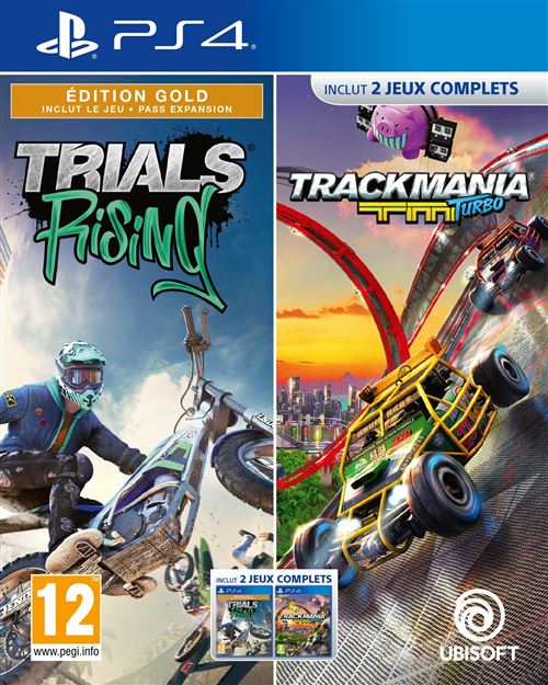 Compilation Trackmania Turbo + Trials Rising - PlayStation 4