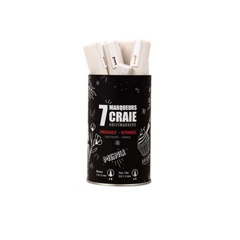 Pot 7 marqueurs Uniball Chalk