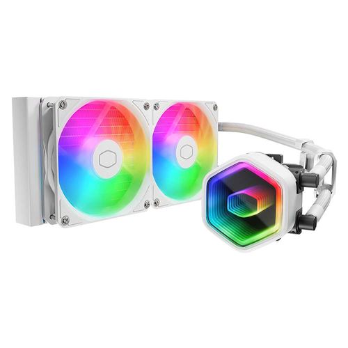 Kit Watercooling CPU Cooler Master MasterLiquid 240 Core II ARGB Blanc - Cooler Master