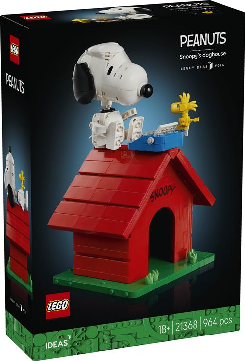 LEGO® Ideas 21368 Peanuts : la niche de Snoopy