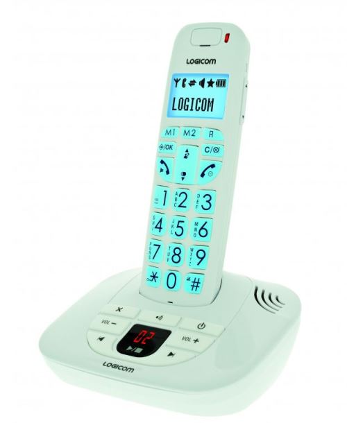 Téléphone fixe sans fil Logicom Confort 250 + Combiné supplémentaire - vue 2
