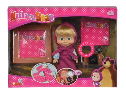 Simba Playset Poupée Masha Photographe Avec Accessoires Et Flash Photo - Image 2