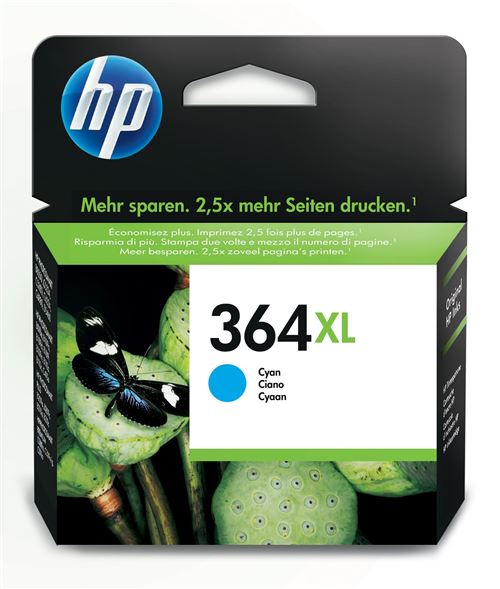 Cartouche d'encre HP 364 XL Cyan