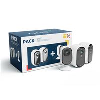 Pack Fnac 2 Caméras extérieur et intérieur Arlo Essential VMC3250 + VMC3060 Blanc