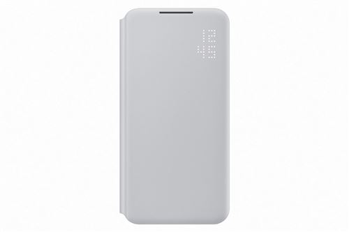 Etui Folio Smart LED View pour Samsung Galaxy S22+ Gris clair