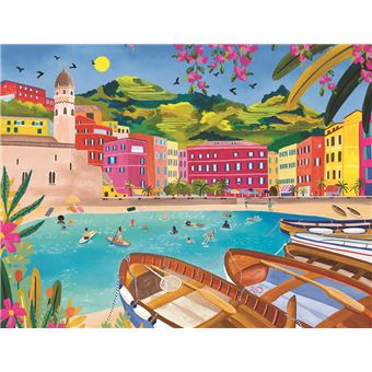 Puzzle Journée de rêve à Vernazza Nolwenn Denis Collection Carte Blanche 2000 pièces