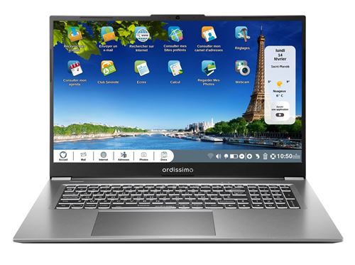 PC portable Ordissimo Laura 3 17,3” FHD Intel® Core™ i3 8 Go RAM 500 Go SSD Gris - Ordissimo