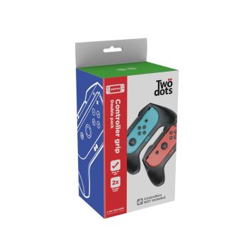 Pack de 2 poignées Two Dots Noir pour Joy-Con