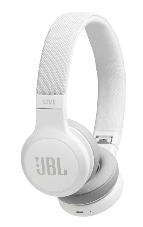 JBL LIVE 400BT - Koptelefoon met micro - op oor - Bluetooth - draadloos - wit