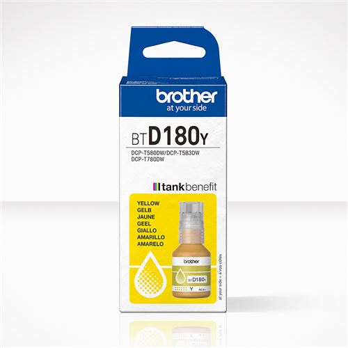 Recharge d encre Brother BTD180Y Jaune