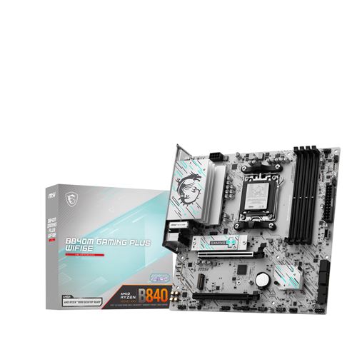 Carte mère MSI B840M GAMING PLUS WIFI6E micro ATX Socket AM5 Chipset AMD B840