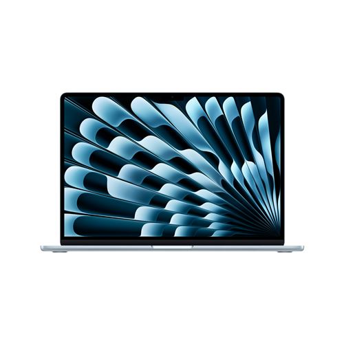 Apple MacBook Air 15" 512 Go SSD 24 Go RAM Puce M5 CPU 10 cœurs GPU 10 cœurs Bleu ciel