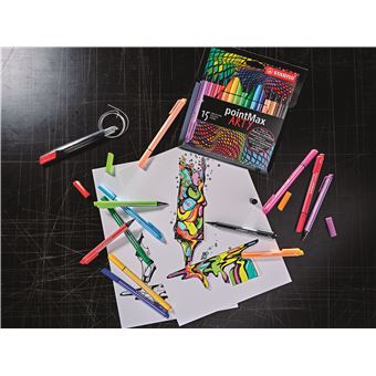 Etui Stabilo PointMax Arty 15 pièces