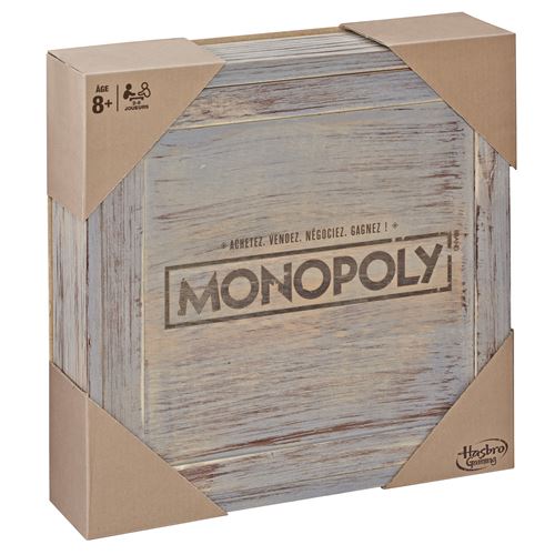 Hasbro Gaming Jeu De Société Hasbro Monopoly Série Rustique