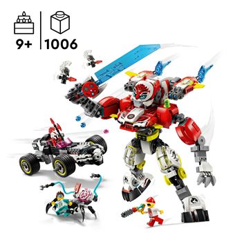 LEGO® DREAMZzz™ 71497 Robot-tigre de Cooper et bolide de Zero