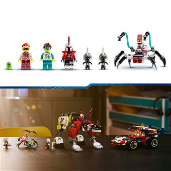 LEGO® DREAMZzz™ 71497 Robot-tigre de Cooper et bolide de Zero
