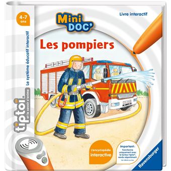 Livre interactif Ravensburger Tiptoi Mini Doc' Les Pompiers