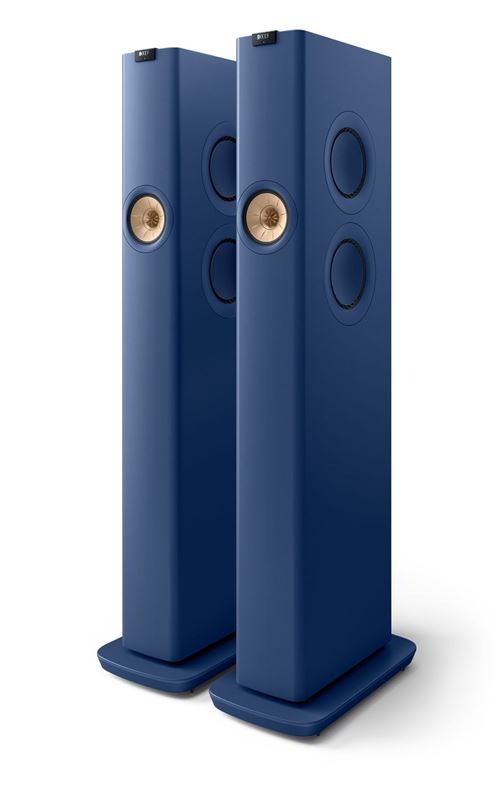 Enceintes connectées Hi-Fi Kef LS60 Wireless Bleu Vendues à la paire