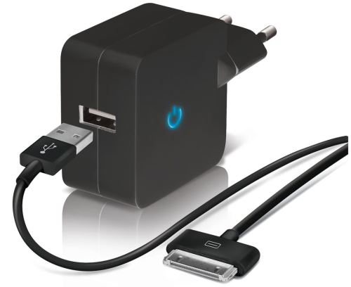 TEMIUM CHARG SECT 1USB+CAB 30PIN NOIR
