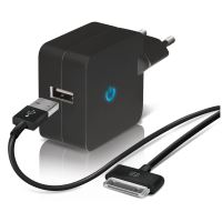 TEMIUM CHARG SECT 1USB+CAB 30PIN NOIR