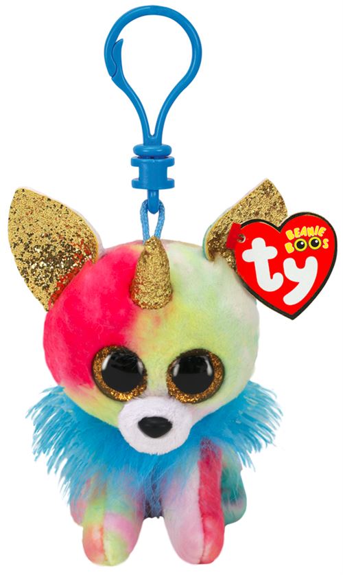 Porte-clés en peluche Ty Beanie Boo's Clip Yips Le chihuahua 7 cm