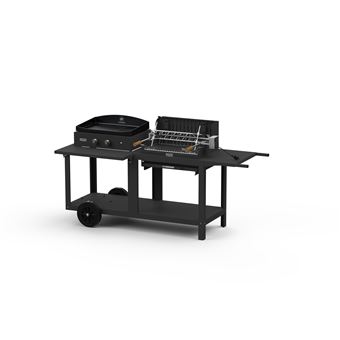 Mixte Barbecue et Plancha le Marquier MIVME13V2 Mendy-Alde Pure Grill 5400 W Noir