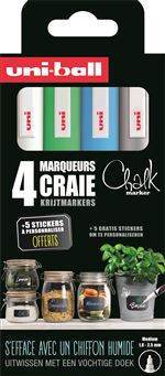 Set 4 marqueurs Uniball Chalk