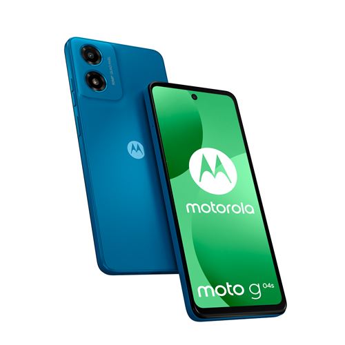 Smartphone Motorola Moto G04s 6,6 Double nano SIM 64 Go Bleu satiné